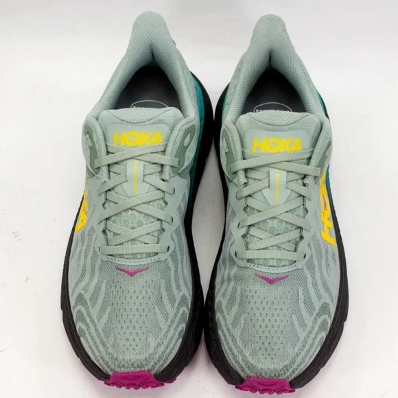 Hoka Challenger ATR 7 Womens Sz US 9.5 B Aloe Vera Black Trailing Running Shoes - Picture 8 of 13